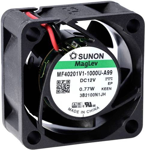 Sunon MF40202VX-1000U-A99 Axiallüfter 24 V/DC 18.34 m³/h (L x B x H) 20 x 40 x 40mm von Sunon