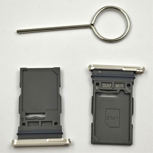 2 Stück Single Golden SIM Tray Ersatz für Samsung Galaxy S23 SM-S911B mit SIM-Auswurfwerkzeug von Sunrise glow