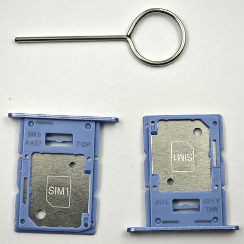 2 Stück Single Light Blue SIM Tray Ersatz für Samsung Galaxy A15 5G SM-A156B mit SIM-Auswurfwerkzeug 2 Stück Single Light Blue SIM Tray Ersatz für Samsung Galaxy A15 5G SM-A156B mit SIM-Auswurfwerkzeug von Sunrise glow