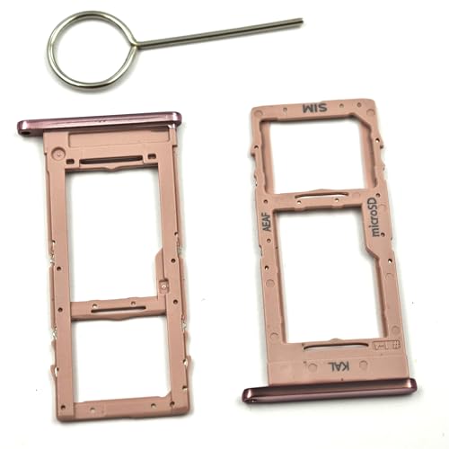 2 Stück Single Pink SIM Tray Ersatz für Samsung Galaxy A51 5G SM-A516F mit SIM-Auswurfwerkzeug von Sunrise glow