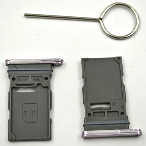 2 Stück Single Purple SIM Tray Ersatz für Samsung Galaxy S23 SM-S911B mit SIM-Auswurfwerkzeug von Sunrise glow