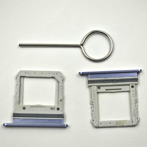 2 Stück Single Purple SIM Tray Ersatz für Samsung Galaxy Z Flip 5G SM-F707B mit SIM-Auswurfwerkzeug von Sunrise glow