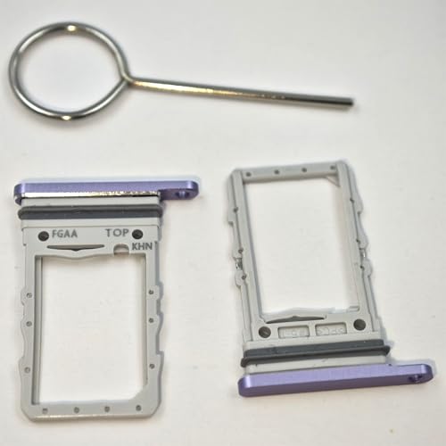 2 Stück Single Purple SIM Tray Ersatz für Samsung Galaxy Z Flip3 5G SM-F711B mit SIM-Auswurfwerkzeug von Sunrise glow