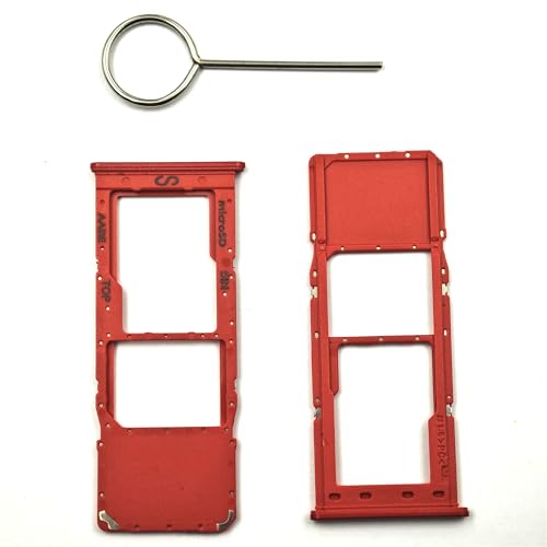2 Stück Single Red SIM Tray Ersatz für Samsung Galaxy A12 SM-A125F/DSN mit SIM-Auswurfwerkzeug 2 Stück Single Red SIM Tray Ersatz für Samsung Galaxy A12 SM-A125F/DSN mit SIM-Auswurfwerkzeug von Sunrise glow