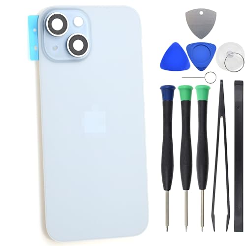 Blaues Rückglas für iPhone 15 mit rückseitiger Abdeckungshalterung und Kameraglaslinse und NFC Blaues Rückglas für iPhone 15 mit rückseitiger Abdeckungshalterung und Kameraglaslinse und NFC von Sunrise glow