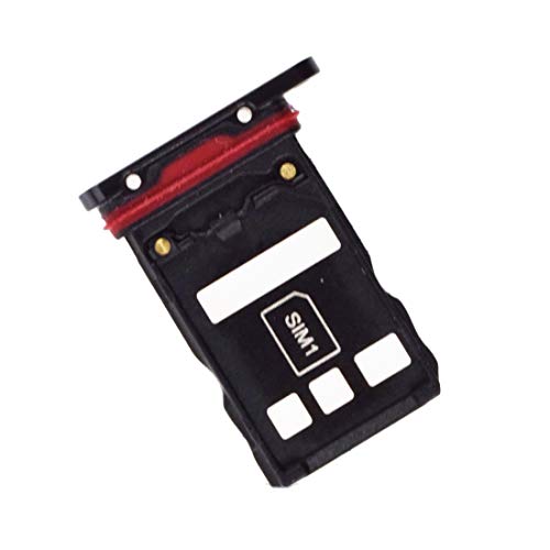 Dual SIM Card Tray + Micro SD Card Slot Kompatibel mit Huawei P30 Pro Schwarz von Sunrise glow