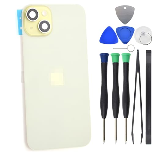 Gelbe Rückseite Glas für iPhone 15 Plus mit rückseitiger Abdeckung Halterung und Kamera-Glaslinse und NFC Gelbe Rückseite Glas für iPhone 15 Plus mit rückseitiger Abdeckung Halterung und Kamera-Glaslinse und NFC von Sunrise glow