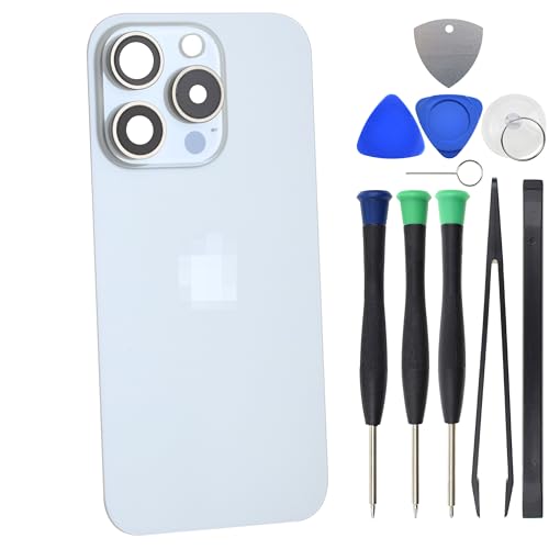 Weißes Titan-Rückglas für iPhone 15 Pro mit rückseitiger Abdeckungshalterung und Kameraglaslinse und NFC Weißes Titan-Rückglas für iPhone 15 Pro mit rückseitiger Abdeckungshalterung und Kameraglaslinse und NFC von Sunrise glow