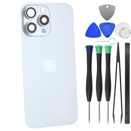 Weißes Titan-Rückglas für iPhone 16 Pro Max mit rückseitiger Abdeckungshalterung und Kameraglaslinse und NFC Weißes Titan-Rückglas für iPhone 16 Pro Max mit rückseitiger Abdeckungshalterung und Kameraglaslinse und NFC von Sunrise glow