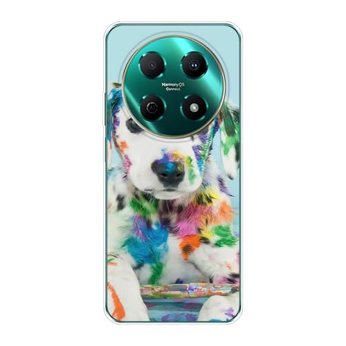 Sunrive Hülle Kompatibel mit Wiko Hi Enjoy 70 Pro 5G Silikon,Transparent Handyhülle Schutzhülle Etui Karikatur Muster Weiches TPU Silikon Case (Q Hund 2) MEHRWEG von Sunrive