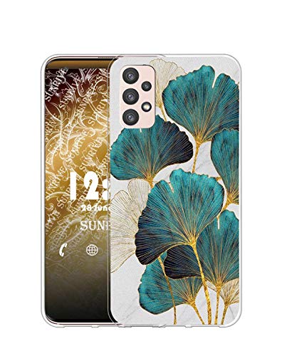 Sunrive Kompatibel mit Samsung Galaxy A52 Hülle Silikon, Transparent Handyhülle Schutzhülle Etui Case (Q Blatt)+Gratis Universal Eingabestift MEHRWEG von Sunrive