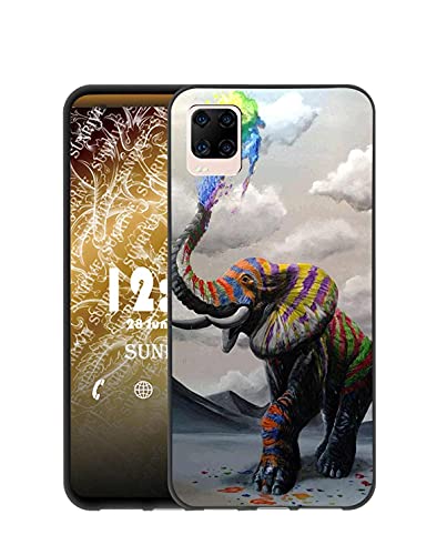 Sunrive Kompatibel mit ZTE Smartphone AXON 11 Hülle Silikon, Transparent Handyhülle Schutzhülle Etui Case (Q Elefant 1)+Gratis Universal Eingabestift MEHRWEG von Sunrive