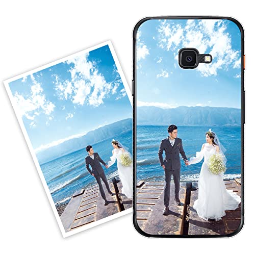 Sunrive Personalisierte Hülle kompatibel mit Samsung Galaxy Xcover 4s Silikon,Transparent Handyhülle Benutzerdefiniert Weicher Etui mit Eigenem Foto Bild Text Individuelle von Sunrive