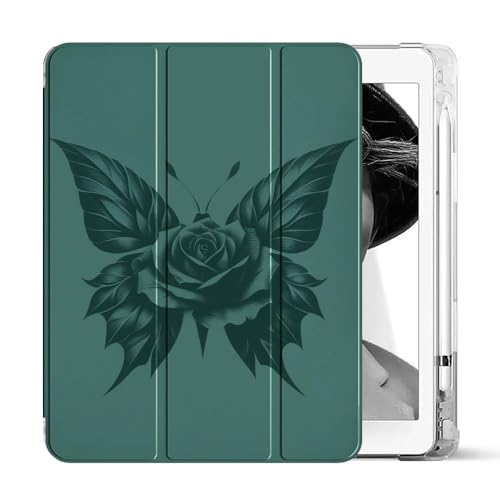 Sunrive Tablet hülle kompatibel mit Honor Pad X9/X8 Pro 11,5" 2023,PU Leder Stoßfeste Etui Trifold Ständer Schutzhülle mit Stifthalter Auto Sleep/Wake-Dunkelgrün von Sunrive