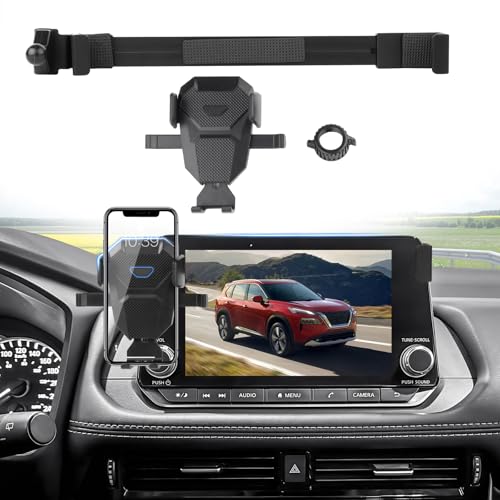 Kfz-Handyhalterung für Nissan Rogue-Zubehör 2021–2025, verstellbare Handyhalterung für 20,3 cm (8 Zoll) Bildschirm, freihändig, ultra-stabiler Telefonständer von Sunsdrew