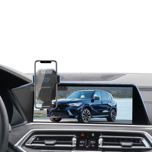 Sunsdrew Kfz-Handyhalterung für BMW X5 2019–2023/X6 2020–2023/X7 2019–2022, verstellbare Bildschirm-Handyhalterung nur für 31,2 cm (12,3 Zoll), freihändig, ultra-stabiler X5/X6/X7 Handy-Ständer von Sunsdrew