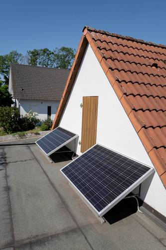 Sunset SUNpay®600plus Balkonsolaranlage 29041 Solar-Set 600 Wp inkl. Anschlusskabel, inkl. Wechselr von Sunset