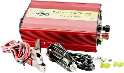 Sunset Wechselrichter PDA 300 300W 12 V/DC - 230 V/AC, 5 V/DC von Sunset