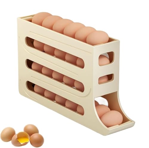 Eierhalter für 30 Eier,4 Etagen Eierbehälter für Kühlschrank,Eier Aufbewahrung,Stapelbarer Eier-Organizer,Eierhalter Kühlschrank,Eier Aufbewahrung Kühlschrank,Automatisch Rollender Eierspender Eierhalter für 30 Eier,4 Etagen Eierbehälter für Kühlschrank,Eier Aufbewahrung,Stapelbarer Eier-Organizer,Eierhalter Kühlschrank,Eier Aufbewahrung Kühlschrank,Automatisch Rollender Eierspender von Sunshine smile