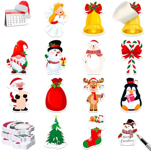 Mini Haftnotizen Weihnachten Set,12 Stk Haftnotizen Kinder Weihnachten,Weihnachtliche Haftnotizen Klebezettel,Selbstklebende Notizzettel,Sticky Note,Weihnachten Notizblock von Sunshine smile