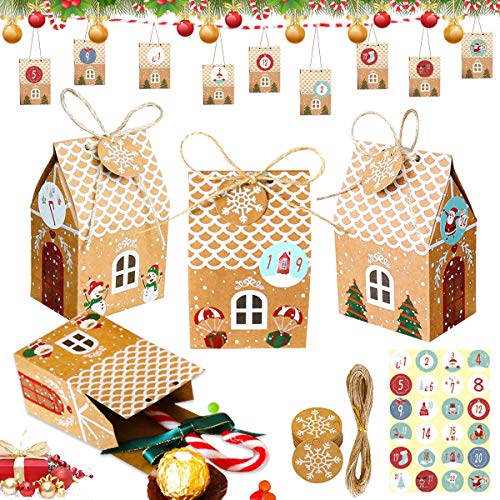Sunshine smile Weihnachten Geschenkbox,24 pcs verpackung Weihnachten,Geschenkbox Karton,Geschenkbox,Christmas Box, Box,Xmas Gift Box,Weihnachten Geschenkboxen Set von Sunshine smile