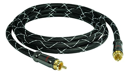 SunshineTronic 3m BlackLine Digital Koaxial Audiokabel Subwoofer Kabel | 4-Fach-Abschirmung | 75 Ohm von SunshineTronic