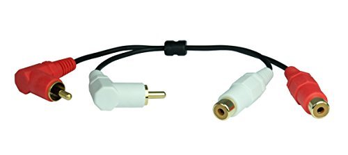 SunshineTronic 90° Winkel Cinch-Adapter | Cinch-Stecker auf Cinch-Kupplung (1 Stück (20cm)) von SunshineTronic