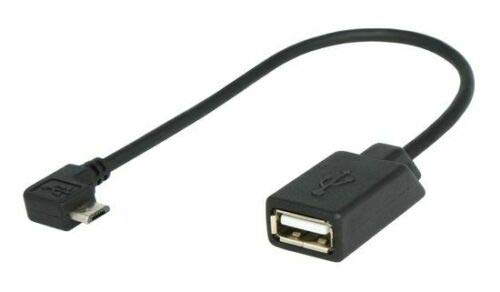 SunshineTronic USB OTG Kabel Adapter Micro USB auf USB Smartphone Datenkabel 90° Winkel-Stecker. Micro USB auf USB A Buchse, verbinden mit USB Stick 0,2m von SunshineTronic