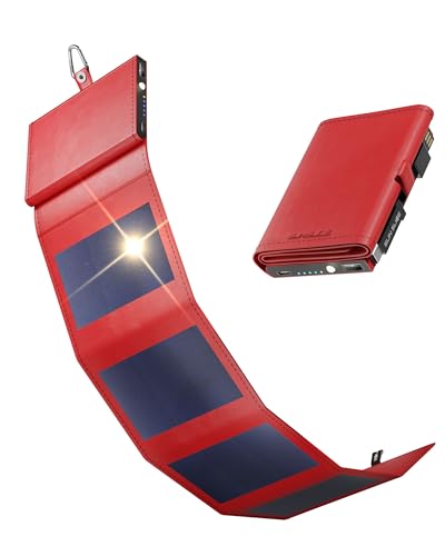 Sunslice I Photon Solar Power Bank mit SunPower Technologie, Handy Ladegerät im Taschenformat, ideal beim Camping oder Wandern, Mobile Solar Charger kompatibel mit Allen Smartphone-Marken, rot Sunslice I Photon Solar Power Bank mit SunPower Technologie, Handy Ladegerät im Taschenformat, ideal beim Camping oder Wandern, Mobile Solar Charger kompatibel mit Allen Smartphone-Marken, rot von Sunslice