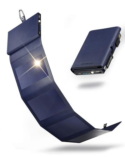 Sunslice I Photon Solar Power Bank mit SunPower Technologie, Handy Ladegerät im Taschenformat, ideal beim Camping oder Wandern, Mobile Solar Charger kompatibel mit Allen Smartphone-Marken, Blau Sunslice I Photon Solar Power Bank mit SunPower Technologie, Handy Ladegerät im Taschenformat, ideal beim Camping oder Wandern, Mobile Solar Charger kompatibel mit Allen Smartphone-Marken, Blau von Sunslice
