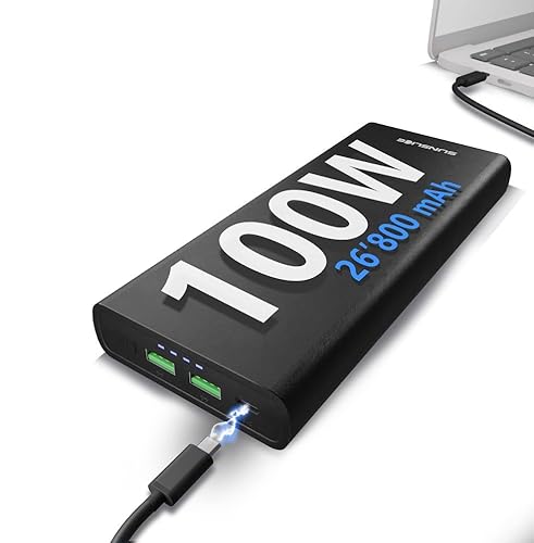 Sunslice | Externer Akku für Laptop UND Telefon. Powerbank 26800mAh USB-C 100W. Kompatibel mit den meisten Laptops. Sunslice | Externer Akku für Laptop UND Telefon. Powerbank 26800mAh USB-C 100W. Kompatibel mit den meisten Laptops. von Sunslice