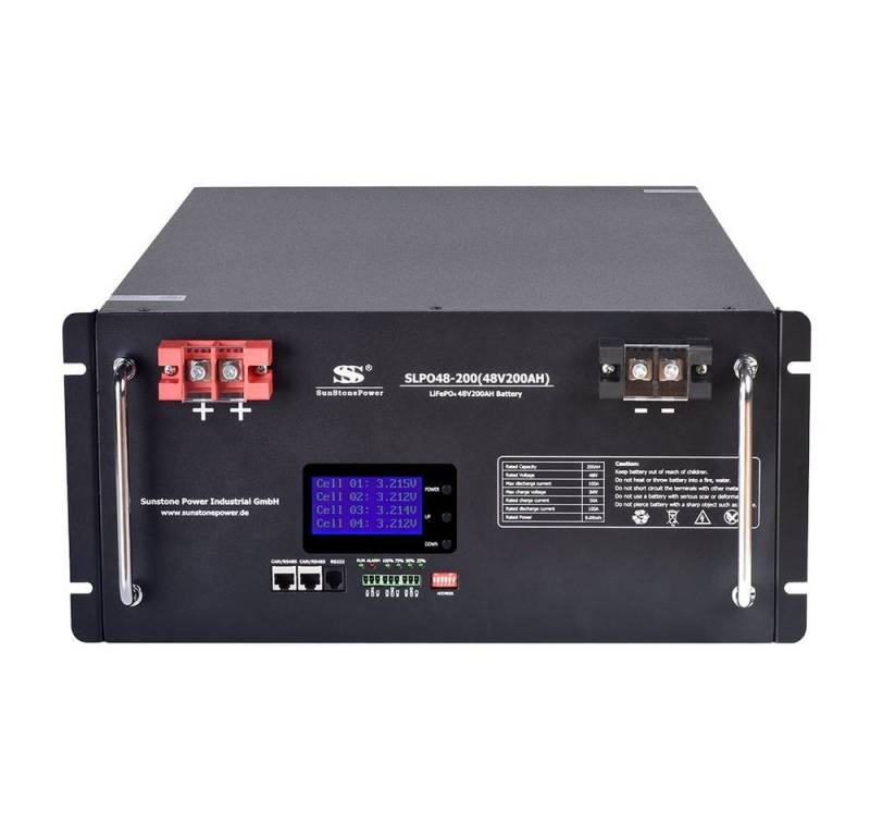 Sunstone Power 9,6 kWh Lithium Akkumulator 48V 200AH LiFePO4 Batteriespeicher Solar Akku 200000 mAh (48 V) von Sunstone Power
