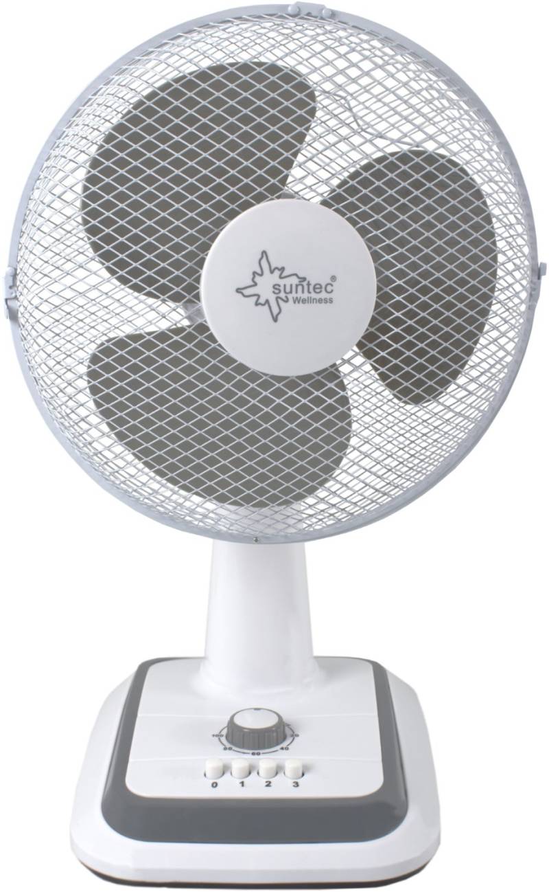 Cool Breeze 3.000 TV Tischventilator weiß/grau von Suntec