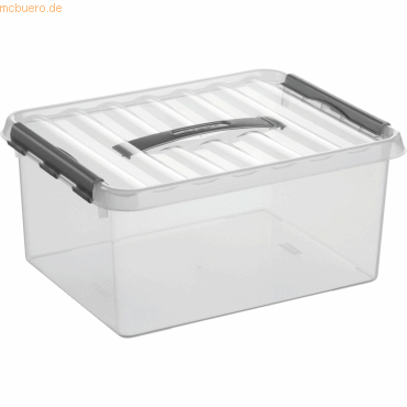 6 x Sunware Aufbewahrungsbox mit Deckel 15 Liter Kunststoff 300x180x40 von Sunware