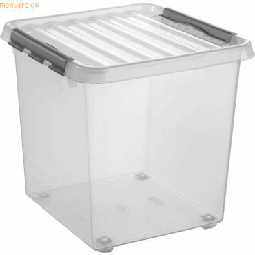 6 x Sunware Aufbewahrungsbox mit Rollen 38 Liter Kunststoff 400x400x40 von Sunware