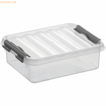 Sunware Aufbewahrungsbox mit Deckel 1 Liter Kunststoff 150x60x200mm tr von Sunware