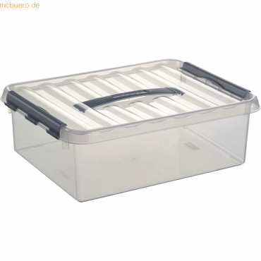 Sunware Aufbewahrungsbox mit Deckel 10 Liter 300x110x400mm transparent von Sunware