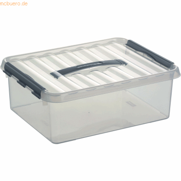 Sunware Aufbewahrungsbox mit Deckel 12 Liter 300x140x400mm transparent von Sunware