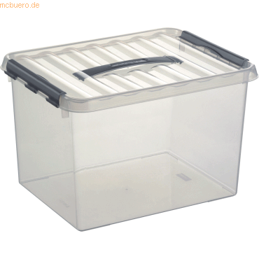 Sunware Aufbewahrungsbox mit Deckel 22 Liter 300x260x400mm transparent von Sunware
