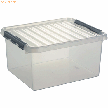 Sunware Aufbewahrungsbox mit Deckel 36 Liter 400x260x500mm transparent von Sunware