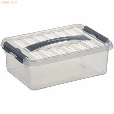 Sunware Aufbewahrungsbox mit Deckel 4 Liter 200x100x300mm transparent von Sunware