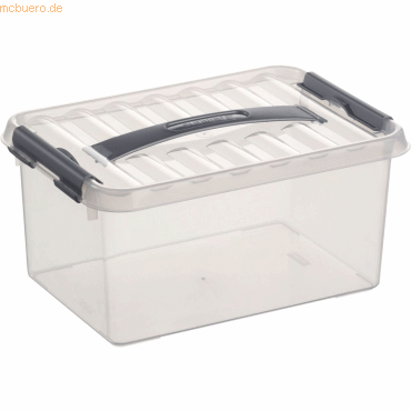 Sunware Aufbewahrungsbox mit Deckel 6 Liter 200x140x300mm transparent von Sunware