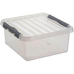 sunware Q-line Aufbewahrungsbox 18,0 l transparent 40,0 x 40,0 x 18,0 cm von Sunware