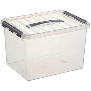 sunware Q-line Aufbewahrungsbox 22,0 l transparent 40,0 x 30,0 x 26,0 cm von Sunware