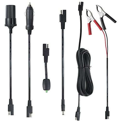 Sunway Solar 4.8 m Batterie-Ladegerät-Verlängerungskabel, SAE-Stecker, 12-Volt-Solarmodul-Batterie-Ladegerät, Power-System-Kit Sunway Solar 4.8 m Batterie-Ladegerät-Verlängerungskabel, SAE-Stecker, 12-Volt-Solarmodul-Batterie-Ladegerät, Power-System-Kit von Sunway Solar