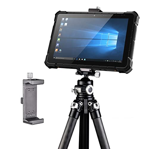 SUNWAYFOTO PC-02 iPad-Stativhalterung, Universal-Tablet-Klemme mit Arca Swiss Schnellwechsel-Halterung, Adapterzubehör, für 1/4-Zoll-Halterung, dickere industrielle Panel-PC, iPad mit Schutzhülle von Sunwayfoto