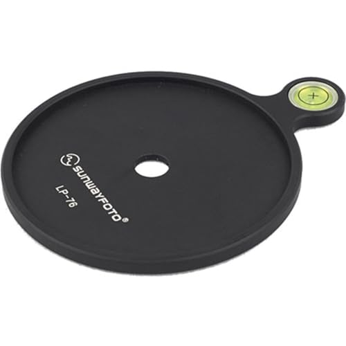 Sunwayfoto Add-on Offset Bubble Level Plate LP-76 76mm Durchmesser für Stativ/Kopf von Sunwayfoto