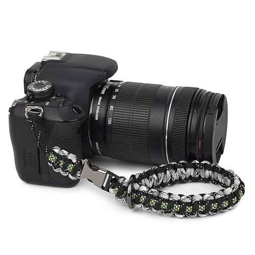 Sunya Kamera Handschlaufe Verstellbare Kamera Band aus Paracord Kamera Handgelenkschlaufe Trageschlaufe für DSLR von Sunya