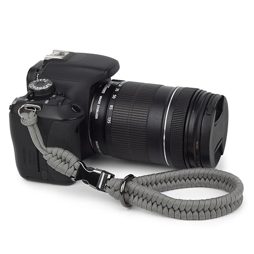 Sunya Kamera Handschlaufe mit Schnellverschluss Verstellbare Kamera Band aus Paracord Kamera Handgelenkschlaufe Trageschlaufe für DSLR von Sunya