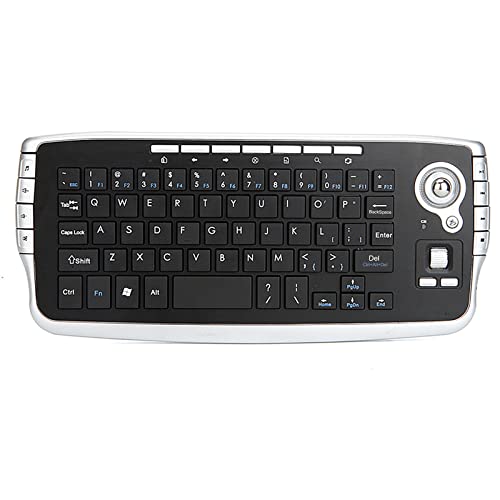 Sunydog E30 2,4 GHz Wireless Keyboard mit Trackball Maus Scrollrad Fernbedienung für Android TV BOX Smart TV PC Notebook Silber von Sunydog